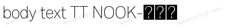 body text TT NOOK字体转换 body text TT NOOK字体转换